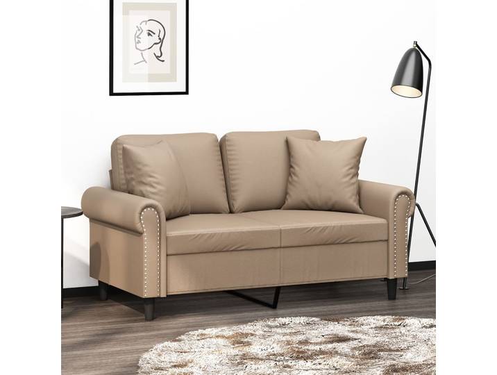 vidaXL 2-seater Sofa 2-Sitzer Cappuccino 2-Seater