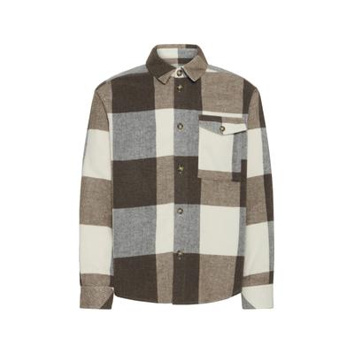Flanellhemd SOLID "SOLID SDMANHEIM", Herren, Gr. XXL, US-Größen, braun (bungee cord), 100% Polyester, normal, Hemden