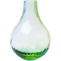 Iris Vase, blau-grün
