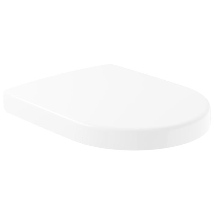 Villeroy & Boch Subway 2.0 WC Sitz 9M68S101 Scharniere Edelstahl, mit SoftClosing, weiß alpin