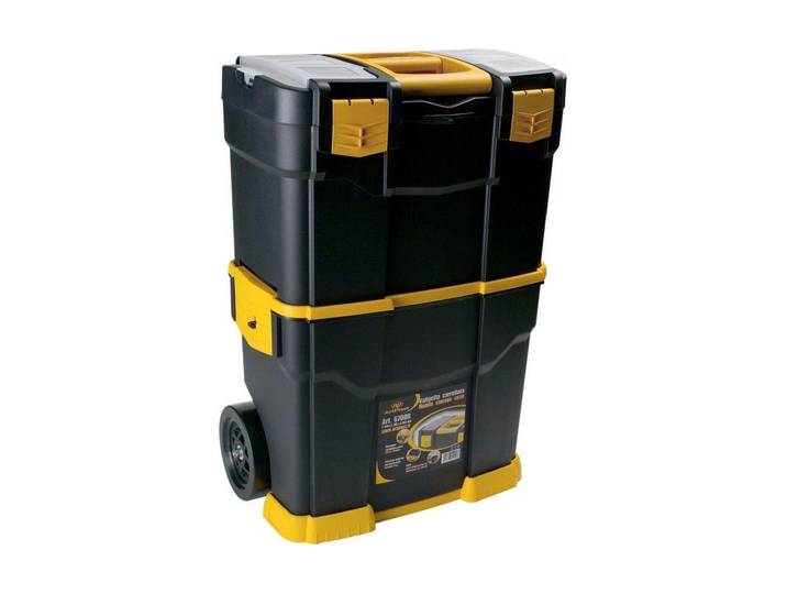 Werkzeugkoffer Art Plast mobile Montagebox 6700R , grau, B:46cm H:66,5cm T:28cm, Aufbewahrungsboxen, Werkzeugkoffer