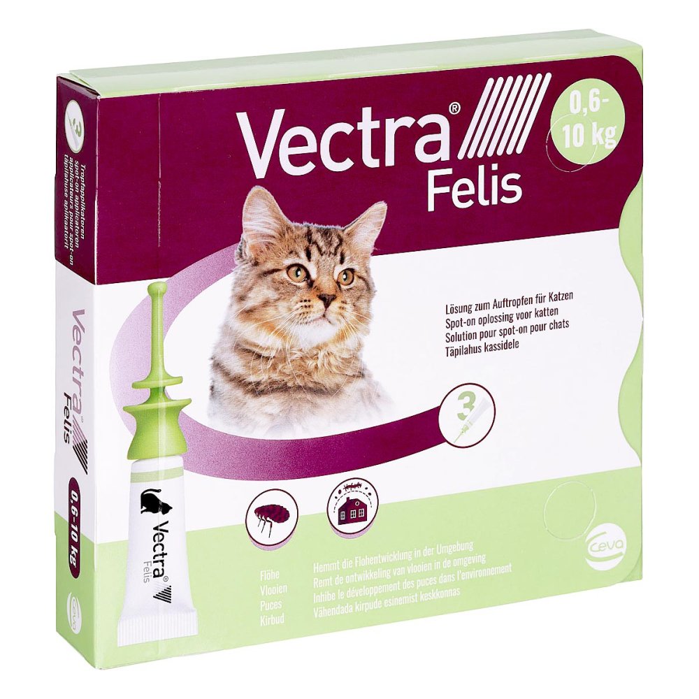 O'ZOO GmbH Vectra Felis Lösung gegen Flöhe & Zecken für Katzen 18910234