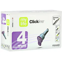 Mylife Clickfine Pen-nadeln 4 mm 100 St