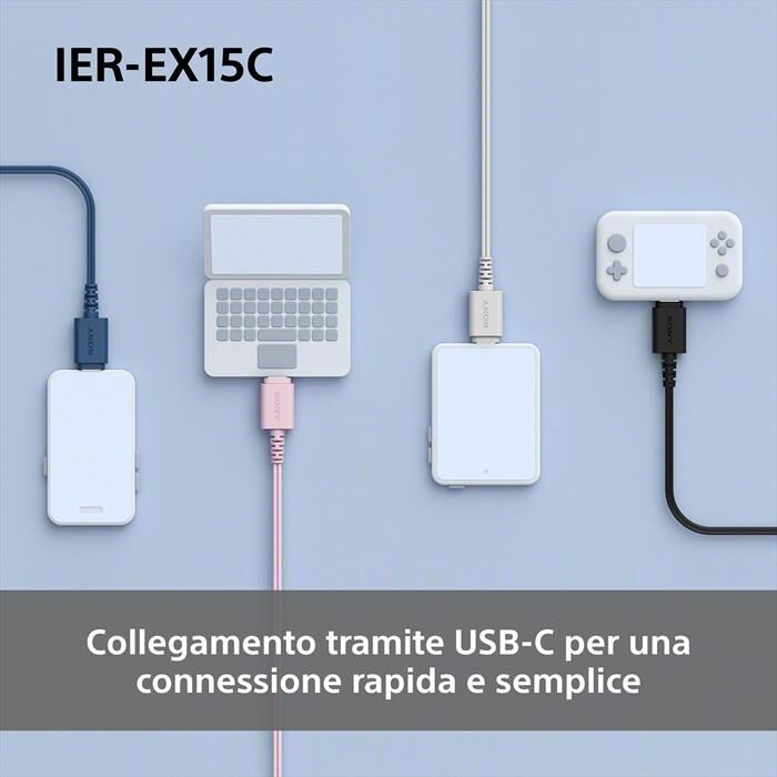 Sony Auricolari A Cavo Ierex15cp.ce7-rosa