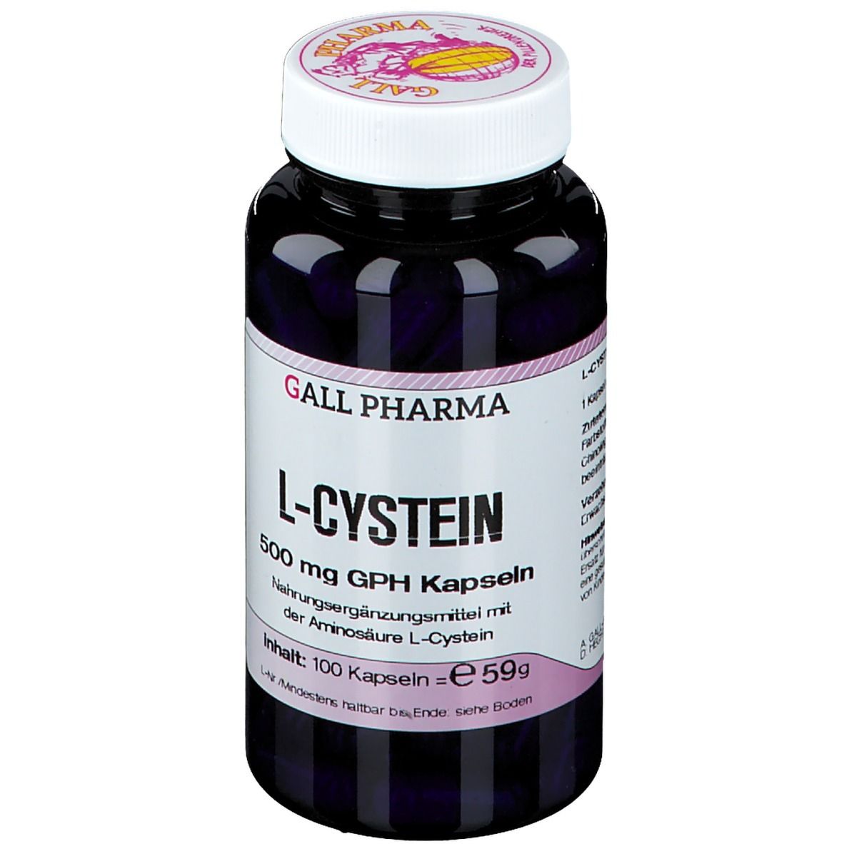 L-Cystein 500 mg Kapseln 100 St