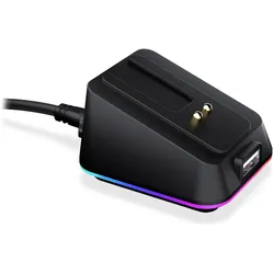 Endorfy Mouse Dock Black, für LIV Wireless, LIV Plus Wireless (schwarz, Kabel 1,8 Meter), Maus + Tastatur Zubehör, Schwarz