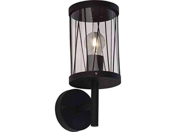 BRILLIANT Lampe Reed Außenwandleuchte stehend schwarz matt 1x A60, E27, 60W, geeignet für Normallampen (nicht enthalten) IP-Schutzart: 44 - spritzwassergeschützt