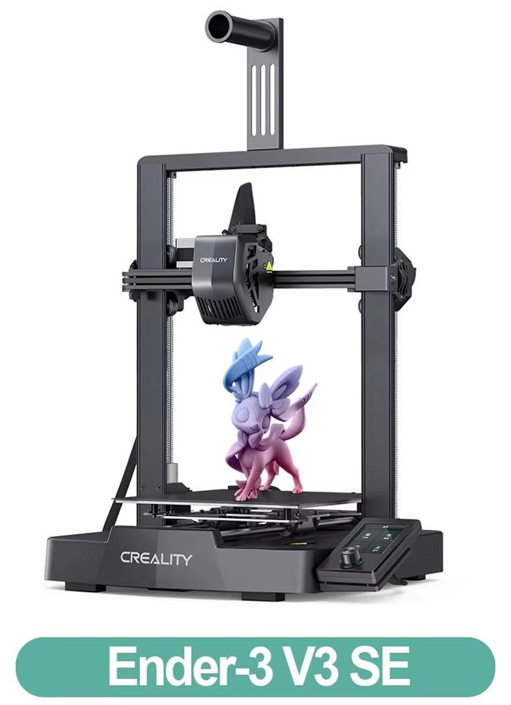 3D-Drucker - Ender-3 V3 SE - Automatische Bettnivellierung - Druckvolumen 220 × 220 × 250 mm - Druckgeschwindigkeit bis 250 mm/s - 0,4-mm-Düse