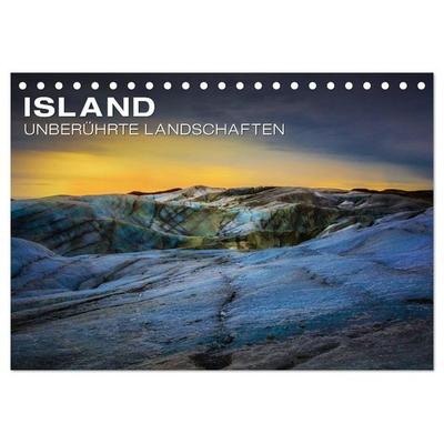 Island - Unberührte Landschaften (Tischkalender 2026 DIN A5 quer), CALVENDO Monatskalender