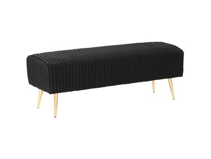 Beliani - Banquette design en velours noir PATERSON