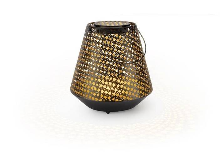 STT LED Laterne Nova stars , schwarz (goldfarben, schwarz), Ø 29cm H: 29cm, Leuchten, LED Laterne