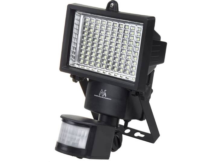 Maclean - Solar LED Lamp - Spotlight met bewegingssensor - IP44 6W 360 Lumen 6000K