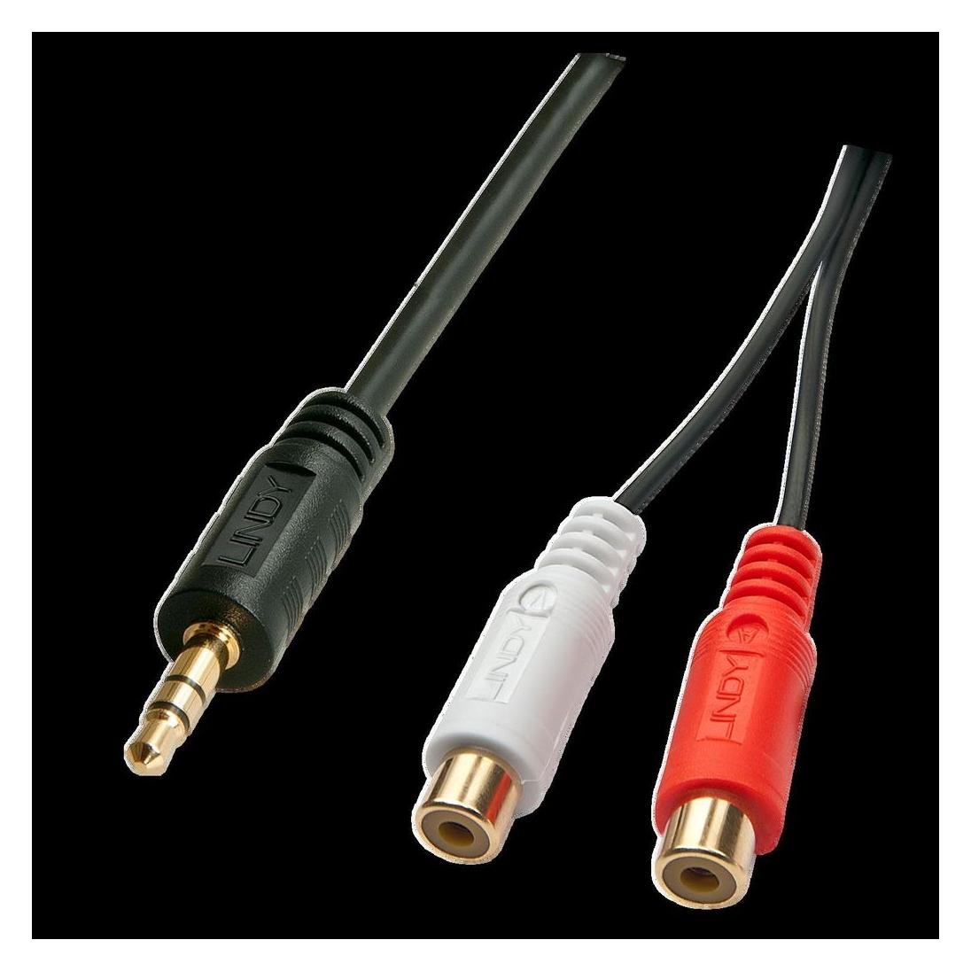 Lindy Cinch Buchse - Klinke (0.25 m, AUX Kabel, Cinch Kabel) (35678)