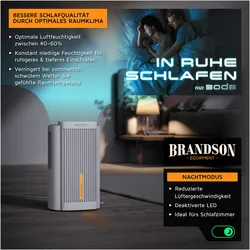 Brandson Luftentfeuchter, Luftentfeuchter, Weiss, Schwarz