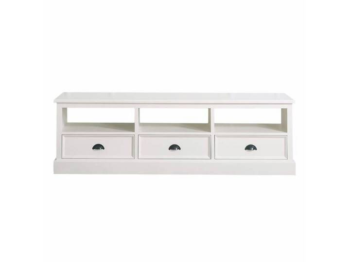 Landhaus TV Board mit Schubladen Shabby Chic weiß