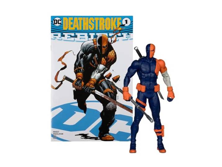 McFarlane Speelgoed - DC Direct Page Punchers Deathstroke (DC Rebirth) 7 inch figuur met strip