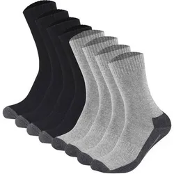 CAMANO Camano Unisex Socken - Pro Tex Function, einfarbig, 8er Pack, Größe 39-42 in Schwarz Schwarz