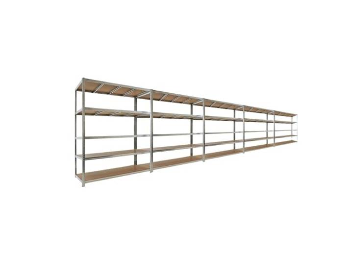 PROREGAL Mega Deal 5X Schwerlastregal Taurus 180x150x60cm mit Fachlast 175kg Verzinkt Kellerregal, Steckregal, Garagenregal, Lagerregal