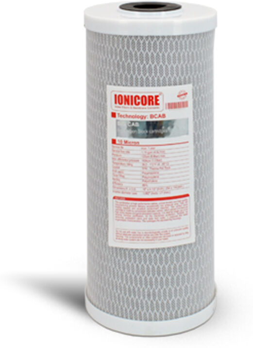 Ionicore Cartuccia Big Filtro Cab Carbon Block 10" - 10 Micron (Or)
