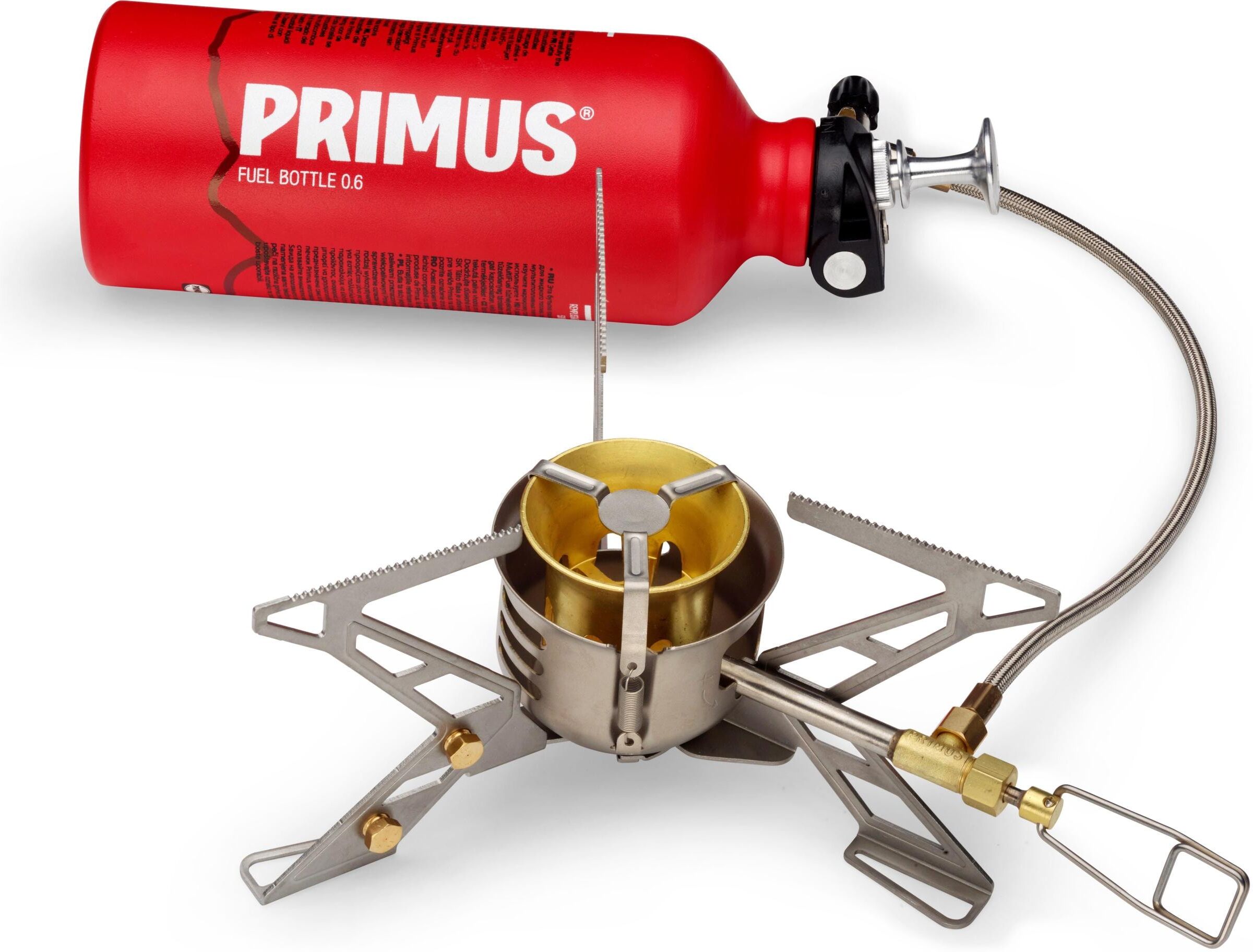 Gaskocher PRIMUS "OmniFuel II inkl.", silber (silberfarben), GaskocherB:6,6cm H:8,8cm L:14,2cm, Materialmix, Gaskocher, B:6,6cm H:8,8cm L:14,2cm silberfarben Einheitsgröße