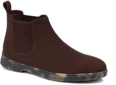 Women's Grady Stretch Knit Bootie by Ros Hommerson in Brown (Size 6 M)