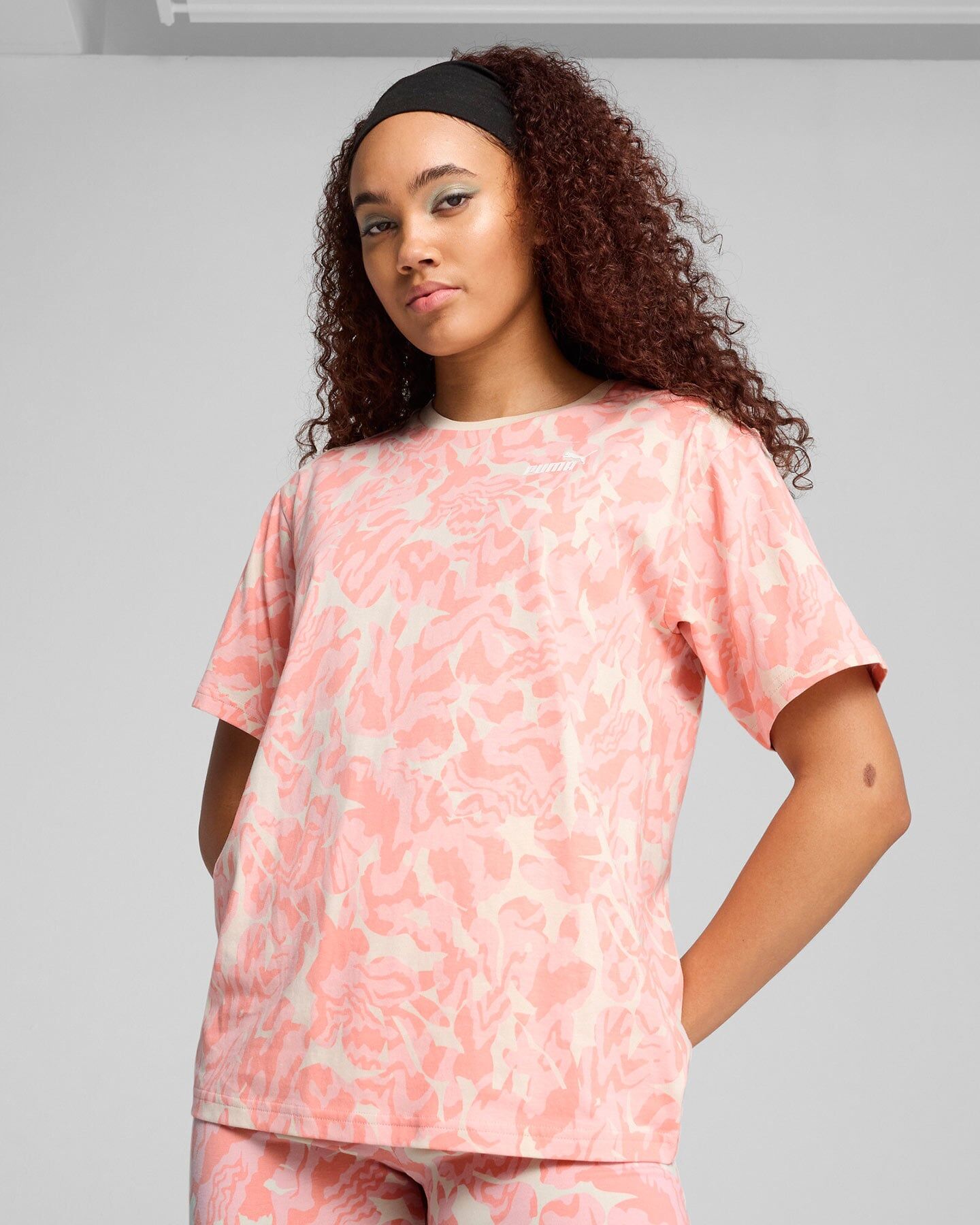 Puma Nature W - T-shirt - Donna - Rosa L