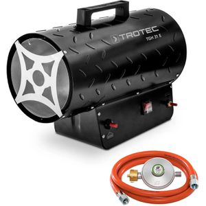 Trotec Heizlüfter TGH 31 E, 30000 Watt, Gas-Heizgebläse mit 700 mbar, Spritzwasserschutz, 1000 m³/h
