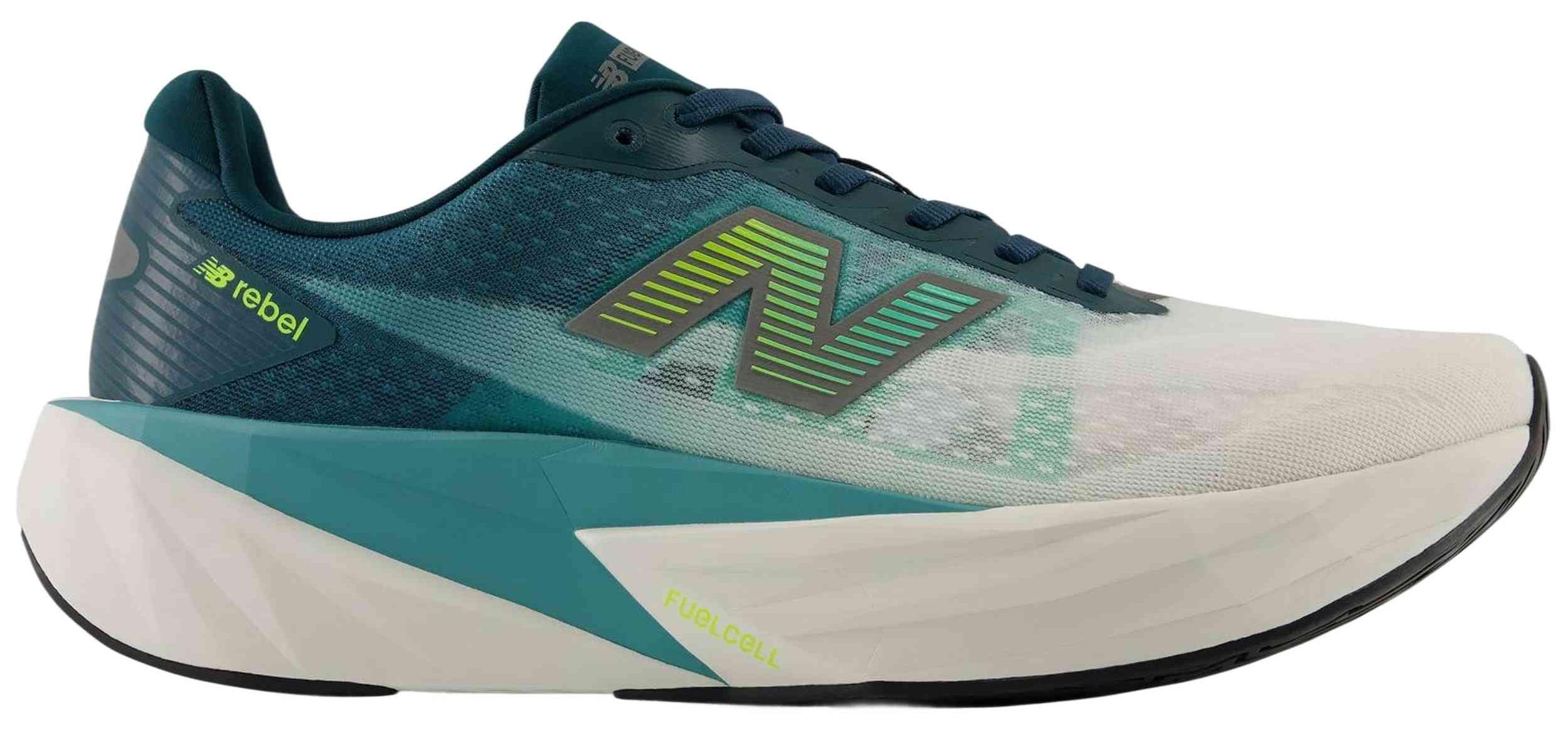 Laufschuhe New Balance Zapatillas New Balance FuelCell Rebel v5 verde turquesa blanco für Herren