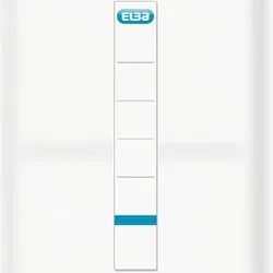 ELBA Ordner-Rückenschilder smart Pro/Pro+ kurz/schmal zum Einstecken weiß Packung mit 50 Stück