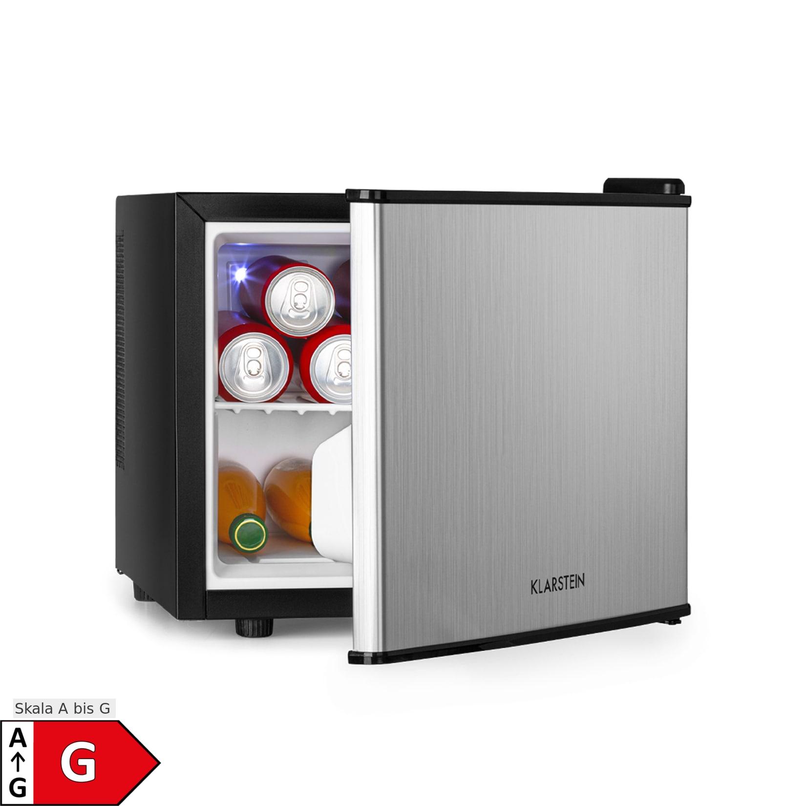 SecretHiding Mini-Kühlschrank 2 Ebenen 17Ltr. 26dB thermoelektrisch Silber