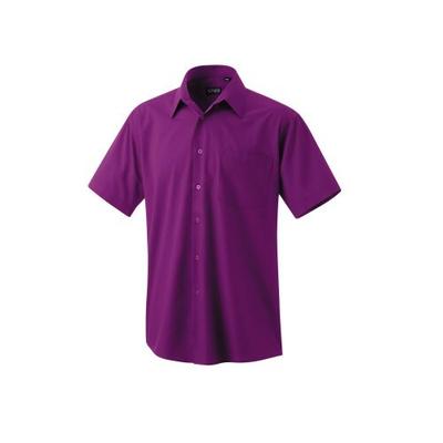 Exner 401 - Oberhemd halbarm : bordeaux 60% Baumwolle 40% Polyester 120 g/m² 50
