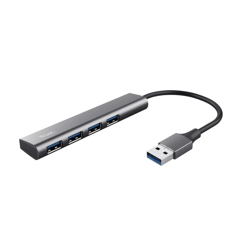 Trust Halyx 4-poorts USB-A Hub Zwart