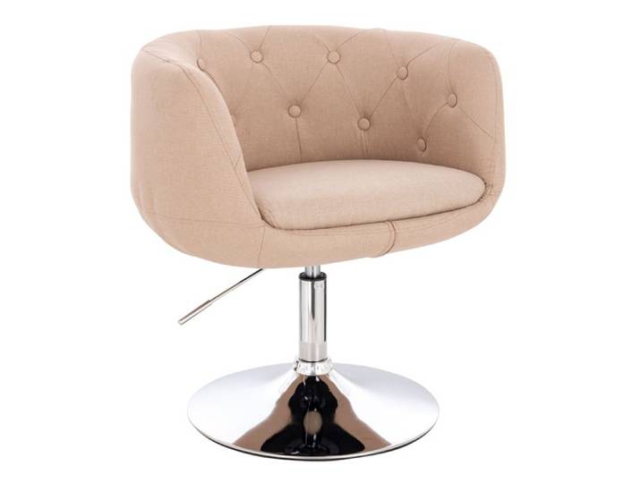SVITA Panama Chaise de salon rétro Fauteuil de cocktail Noir Similicuir Pied à disque