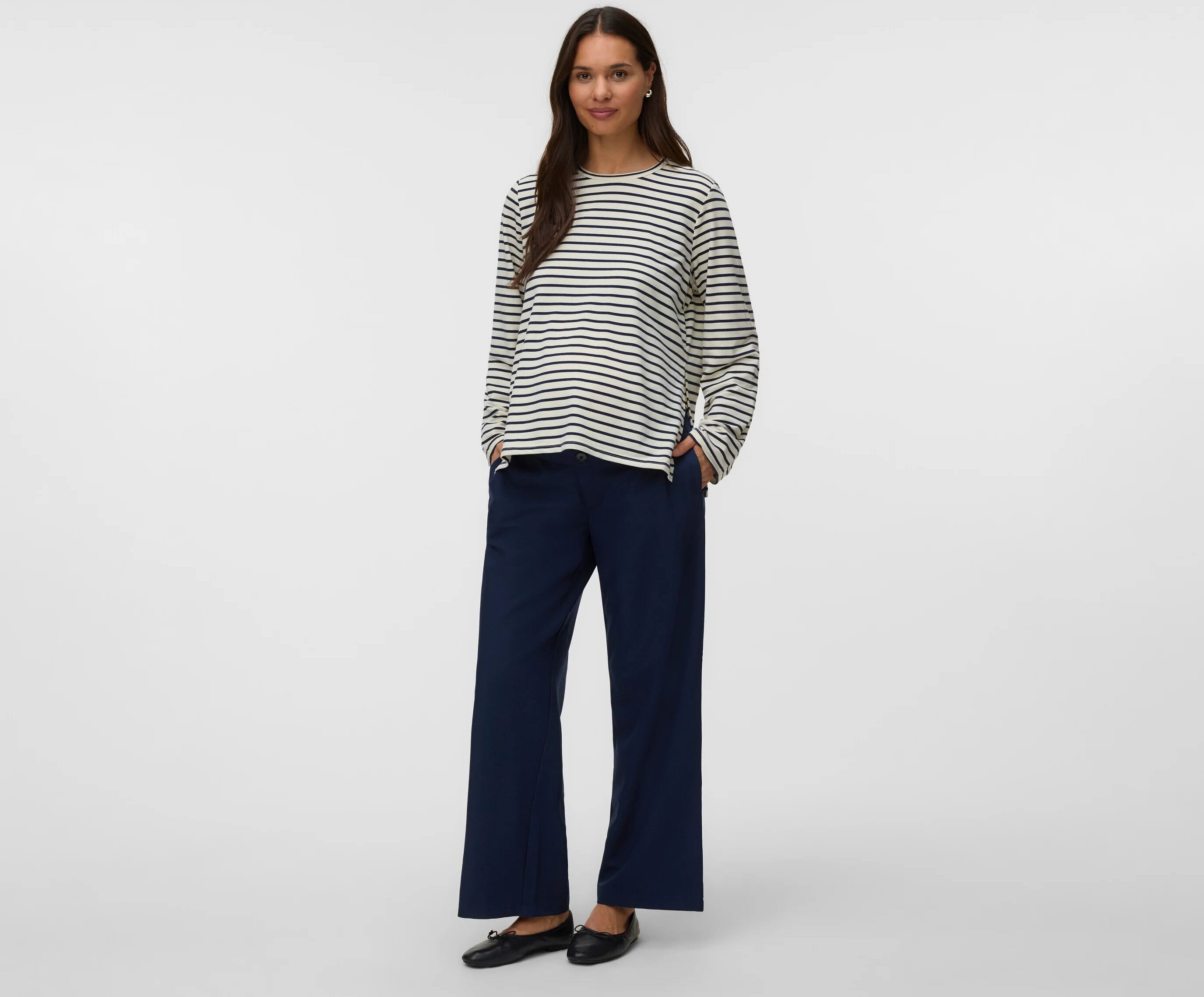 Mamalicious Weite Hose »Louisa« - Damen - Gr. M - dunkelblau