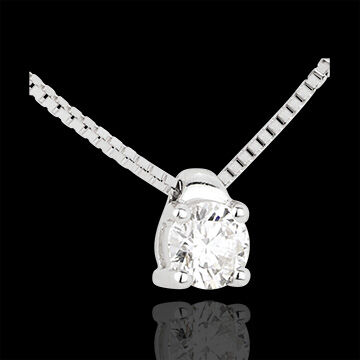 Edenly Diamant Collier in WeiÃŸgold - SolitÃ¤r - 0.26 Karat