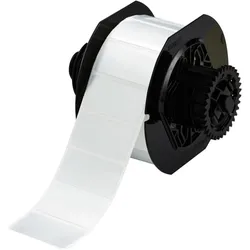 Brady, Etikettenrolle, B33 Series glänzende Etiketten aus metallisiertem Polyester mit 0,7 mil Klebstoff (55.88 mm)