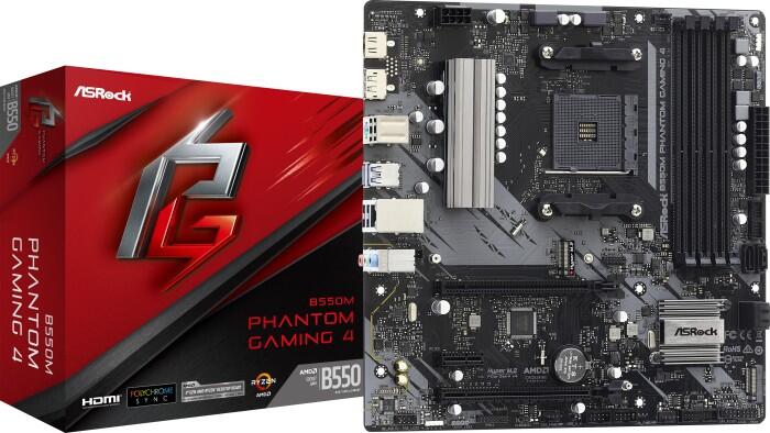 ASRock B550M Phantom Gaming 4 90-MXBE90-A0UAYZ