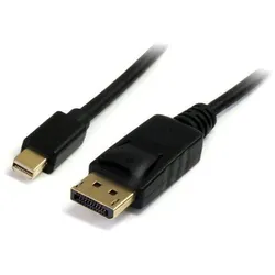 InLine Mini DisplayPort zu DisplayPort Kabel 1.5m, vergoldete Kontakte, schwarz