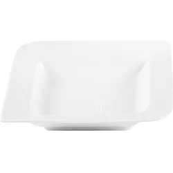 6x Gretsch Suppenteller 22 x 22 cm creme, Teller, Beige, Weiss