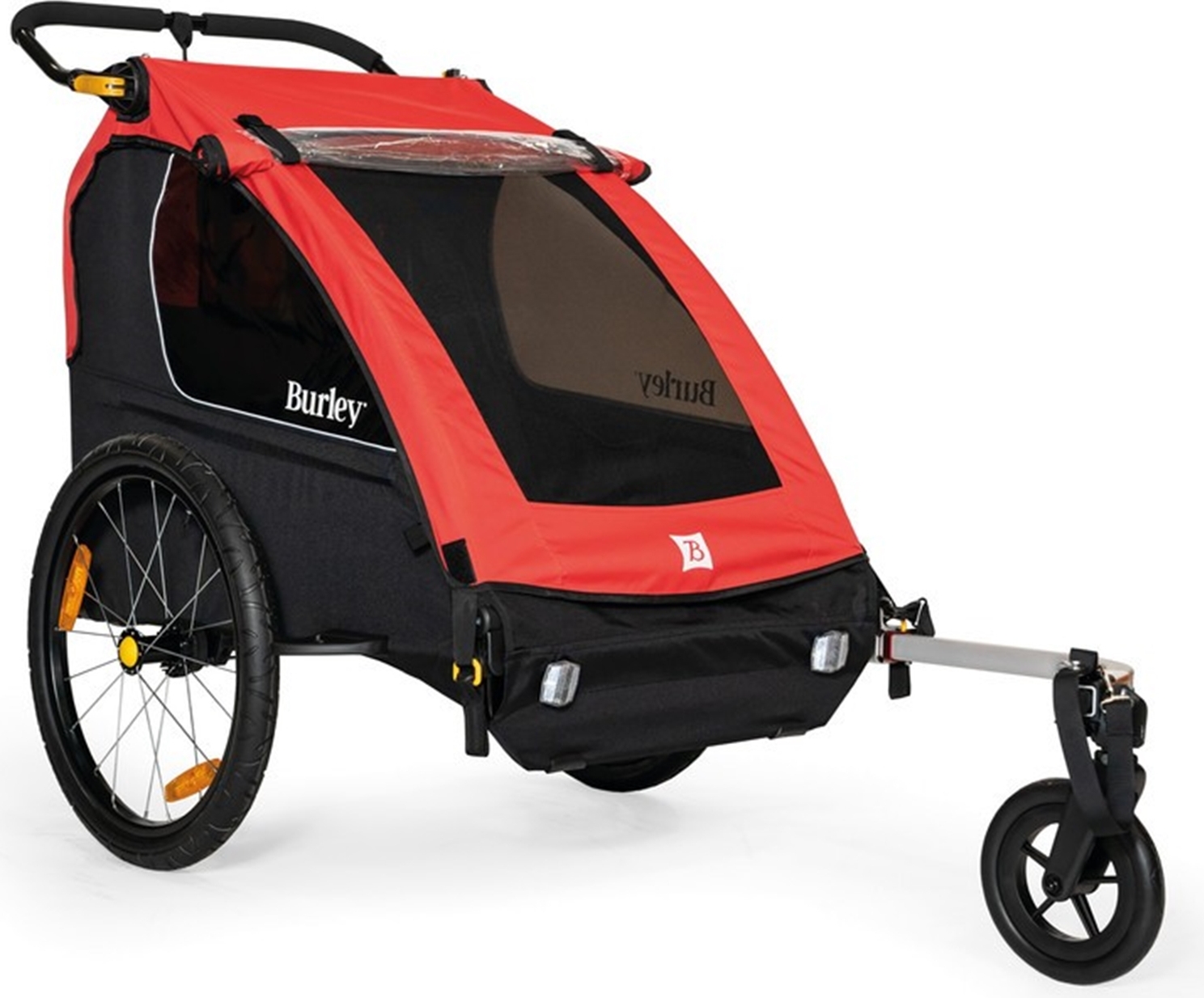 Burley Fahrrad-Kinder-Anhänger Honey Bee rot/schwarz