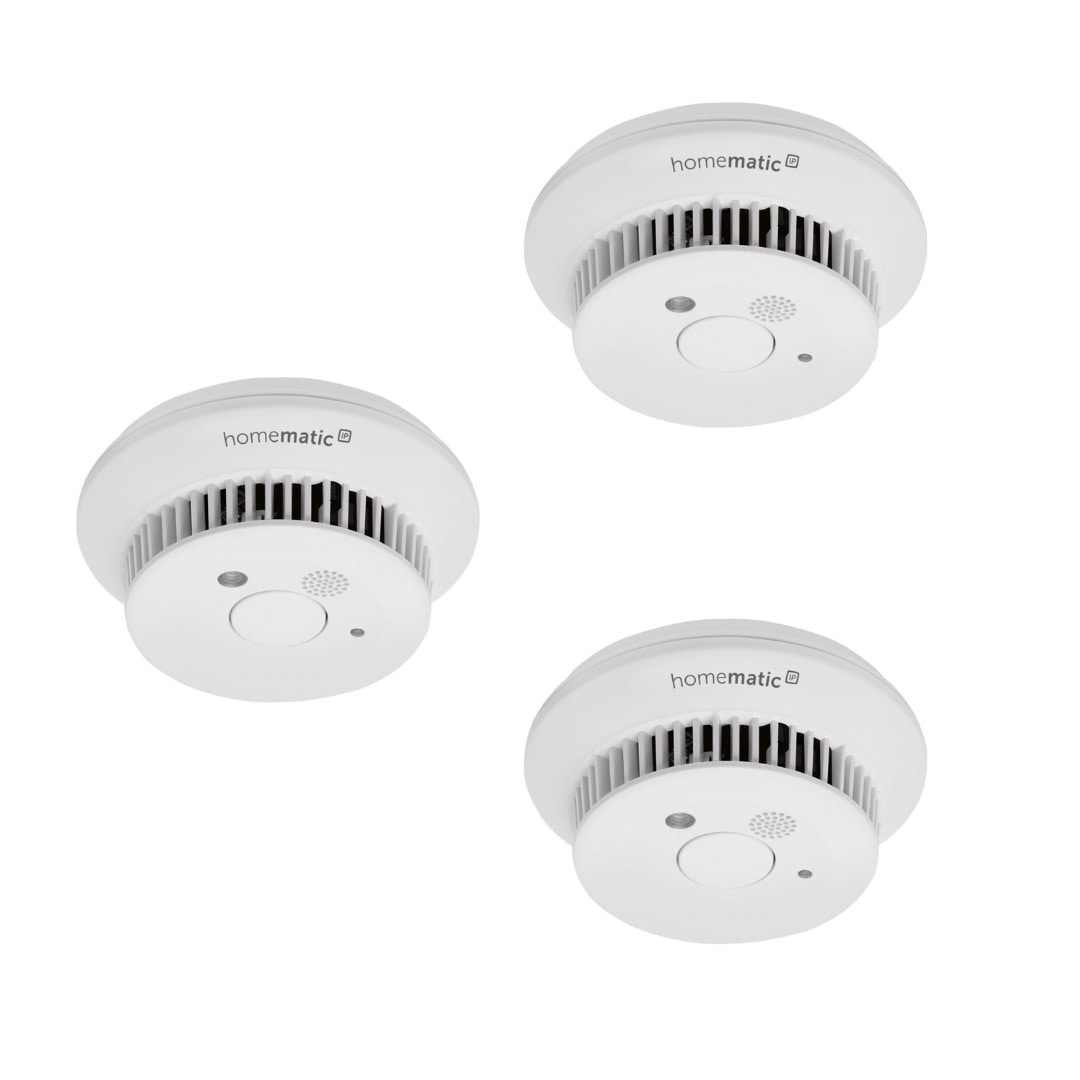 Homematic IP 10-Jahres Rauchwarnmelder HMIP-SWSD 3er Pack 156587A0