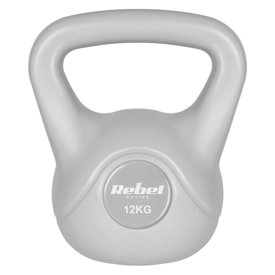 Rebel ACTIVE Kettlebell bituminös grau 12 kg (RBA-2322G-12)