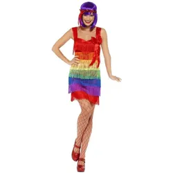 Metamorph Regenbogen Flapper Kostüm (L)