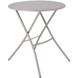 Outdoor Klapptisch Fiam Sirio, rund taupe
