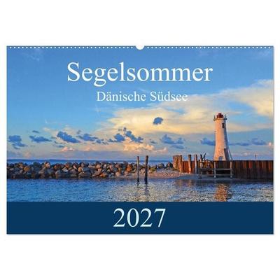Segelsommer - Dänische Südsee (Wandkalender 2027 DIN A2 quer), CALVENDO Monatskalender