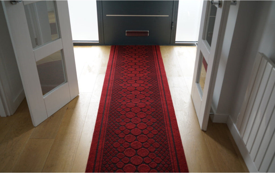 Marlow Home Co. Gonzalo cm Geometric Area Rug Red Runner 67 x 335.28cm