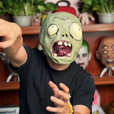 Horror Gruselig Maske Zombie Pflanzen gegen Zombies Vollgesicht Erwachsene Herren Damen Unisex Halloween Party Leistung Verkleiden