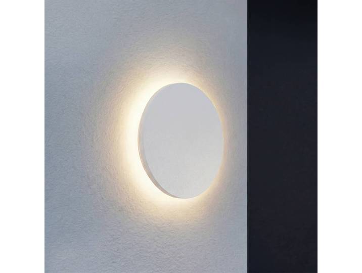 Hausnummern-Leuchte Selinel Lindby, weiß / opal, Metall, Modern