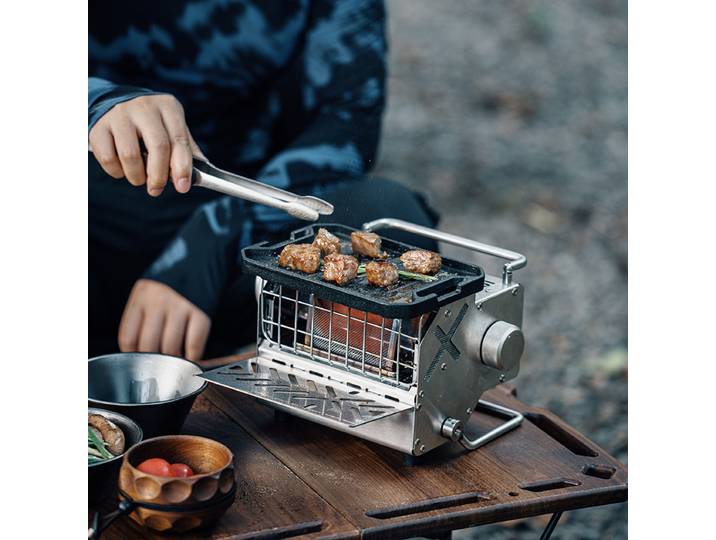 GOOUT STRINGHILL Mini Chauffage Extérieur, Modèle Pêche 2025, Accessoires de Réchaud, Chauffage de Camping, Réchaud à Gaz Portable d'Extérieur, Réchaud de Voiture
