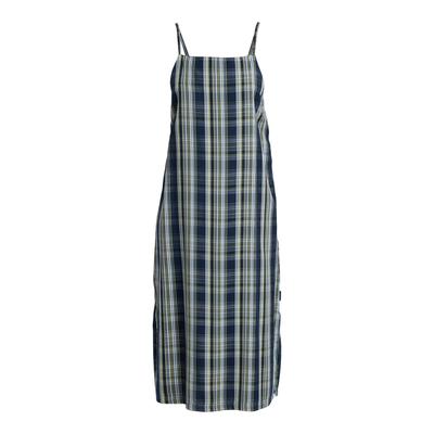 Maxikleid QUIKSILVER "Tilcara Tube", Damen, Gr. XL, blau (micro chip tilcara check), Obermaterial: 100% Lyocell., Kleider Maxikleid